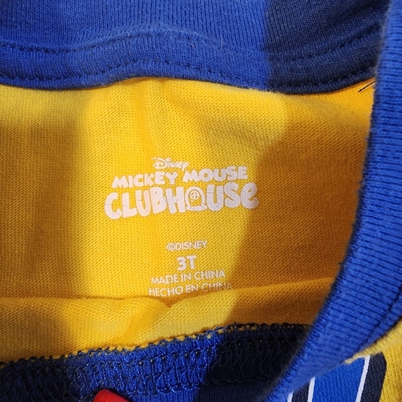 Disney Mickey Mouse Club House Yellow Kids Tshit Size 3T - Picture 6 of 9